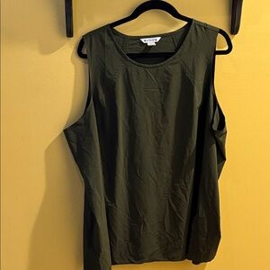 Athleta Dark Olive Green Scoop Neck Tank